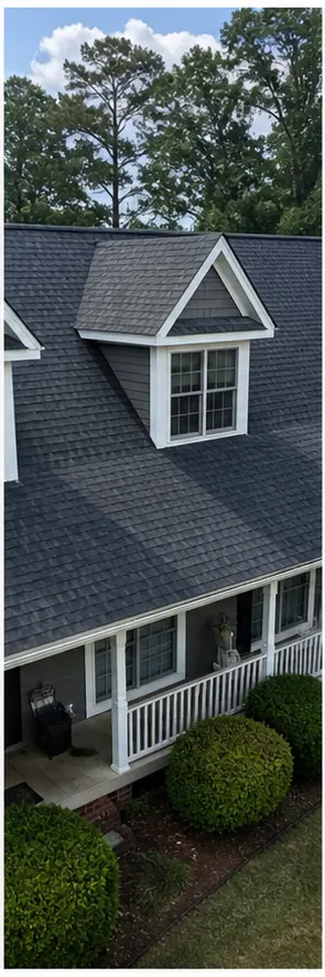 Sample completed shingle roof